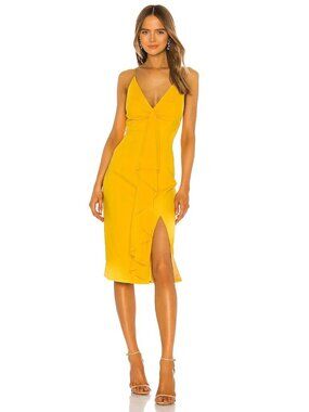Jay Godfrey Carlo Sheath Dress in Sunflower 2 Womens Cocktail Party